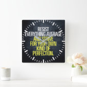 やる気を起こさせる単語 – トレーニング スクエア壁時計 (ホーム)