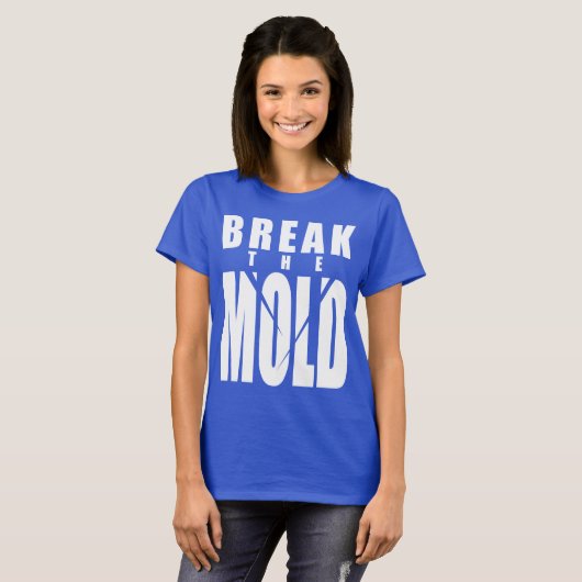 やる気を起こさせる単語 – 金型を壊す Tシャツ (正面フル)