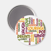 やる気を起こさせる単語#1冷蔵庫用マグネット マグネット (正面/裏面)