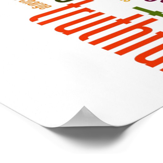 やる気を起こさせる単語#4の前向き値 ポスター (角)