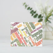 やる気を起こさせる単語#4の前向き値 ポストカード (スタンド正面)