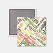 やる気を起こさせる単語#4の前向き値 マグネット (正面/裏面)