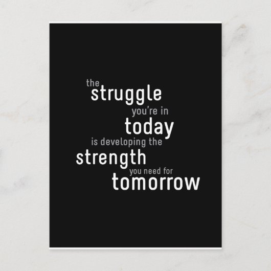 やる気を起こさせる印刷はがき ポストカード (正面)