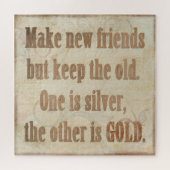 やる気を起こさせる友感動的達のメッセージ ジグソーパズル (横)