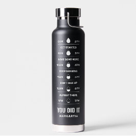 やる気を起こさせる名前のミニマリスト黒 ウォーターボトル