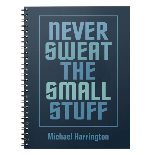 やる気を起こさせる名前をカスタムする手帳 ノートブック (正面)