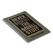 やる気を起こさせる名前をカスタムする手帳 ノートブック (右側)