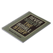 やる気を起こさせる名前をカスタムする手帳 ノートブック (左側)