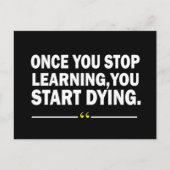 やる気を起こさせる学先生引用文 シーズンポストカード (正面)