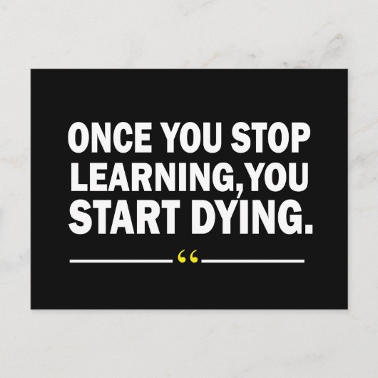 やる気を起こさせる学先生引用文 シーズンポストカード (正面)