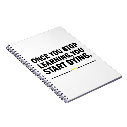 やる気を起こさせる学先生引用文 ノートブック (右側)