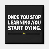 やる気を起こさせる学先生引用文 マグネット (正面)