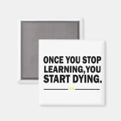 やる気を起こさせる学先生引用文 マグネット (正面/裏面)