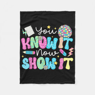 やる気を起こさせる州テスト日No フリースブランケット