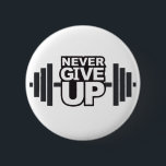 やる気を起こさせる式「与えNever Up」 缶バッジ<br><div class="desc">やる気を起こさせる式「Never 与え Up」ボタン。</div>