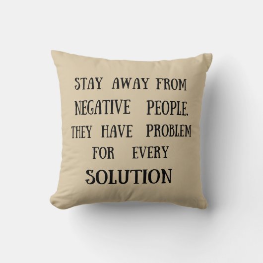 やる気を起こさせる引用文おもしろいライフことわざ クッション (正面)