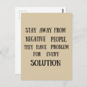 やる気を起こさせる引用文おもしろいライフことわざ ポストカード (正面/裏面)