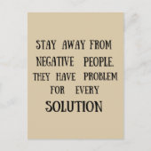 やる気を起こさせる引用文おもしろいライフことわざ ポストカード (正面)