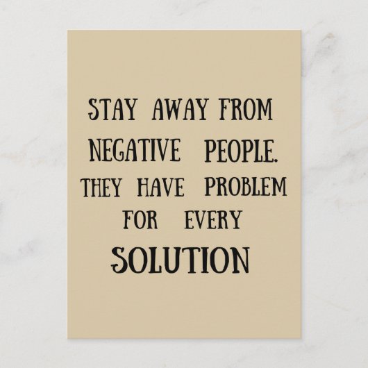 やる気を起こさせる引用文おもしろいライフことわざ ポストカード (正面)