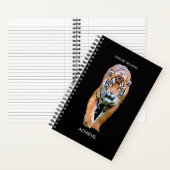 やる気を起こさせる引用文が夢信じをスパイラルに ノートブック (内側)