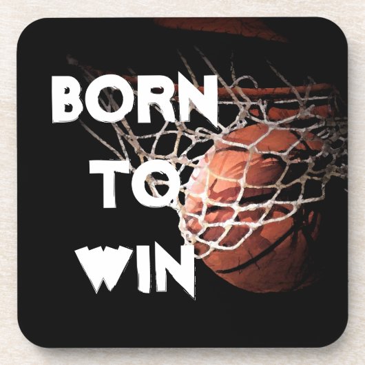 やる気を起こさせる引用文ことわざバスケッ生まれプが勝ちに コースター (正面)