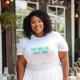 やる気を起こさせる引用文と勇気付けられるブロック文字 Tシャツ