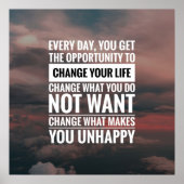 やる気を起こさせる引用文と実績引用文 ポスター (正面)