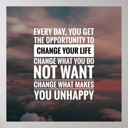 やる気を起こさせる引用文と実績引用文 ポスター (正面)