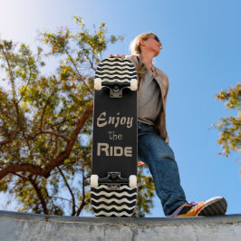 やる気を起こさせる引用文と楽しむウェーブブラック スケートボード