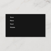 やる気を起こさせる引用文のパーソナライズ文字背景 名刺 (裏面)