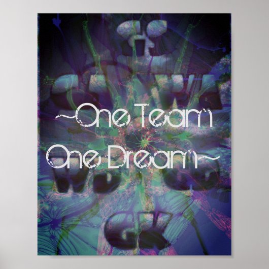 やる気を起こさせる引用文のボール位置 ポスター (正面)