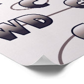 やる気を起こさせる引用文のボール位置 ポスター (角)