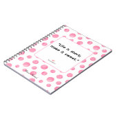 やる気を起こさせる引用文の前向きジャーナル日記 ノートブック (左側)