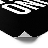 やる気を起こさせる引用文の長い影 ポスター (角)