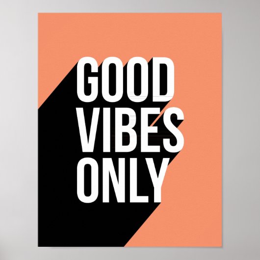 やる気を起こさせる引用文の長い影 ポスター (正面)