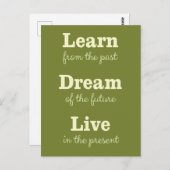 やる気を起こさせる引用文はがき ポストカード (正面/裏面)