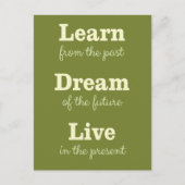 やる気を起こさせる引用文はがき ポストカード (正面)