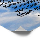 やる気を起こさせる引用文はやめ信じ自分で ポスター (角)