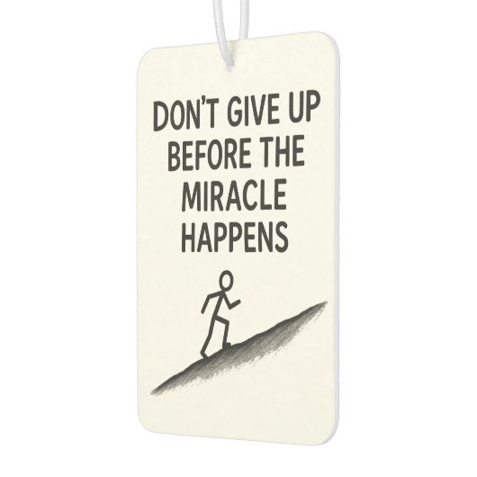 やる気を起こさせる引用文は与え奇跡の信仰の希望を上げない カーエアーフレッシュナー (左)