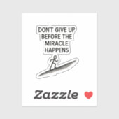 やる気を起こさせる引用文は与え奇跡の信仰の希望を上げない シール (シート)