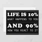 やる気を起こさせる引用文は夢の10インスパイア%だ ポストカード (正面/裏面)