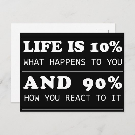 やる気を起こさせる引用文は夢の10インスパイア%だ ポストカード (正面/裏面)