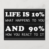 やる気を起こさせる引用文は夢の10インスパイア%だ ポストカード (正面)