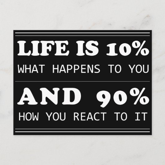 やる気を起こさせる引用文は夢の10インスパイア%だ ポストカード (正面)