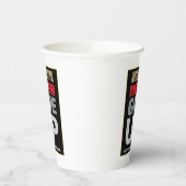 やる気を起こさせる引用文は決与えして降伏しない 紙コップ (左)