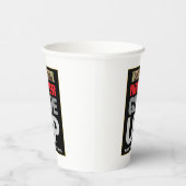 やる気を起こさせる引用文は決与えして降伏しない 紙コップ (右)