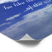 やる気を起こさせる引用文オンブルースカイオリジナルフォトアート ポスター (角)