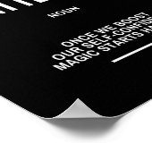 やる気を起こさせる引用文オン自信 ポスター (角)