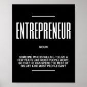 やる気を起こさせる引用文オン起業家 ポスター (正面)