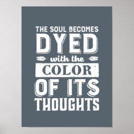 やる気を起こさせる引用文カラーユアビューティフルソウル ポスター